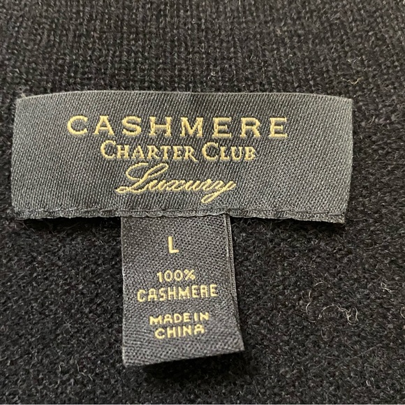 CHARTER CLUB | 100% Cashmere Women’s Long Cardigan Large - Picture 10 of 12